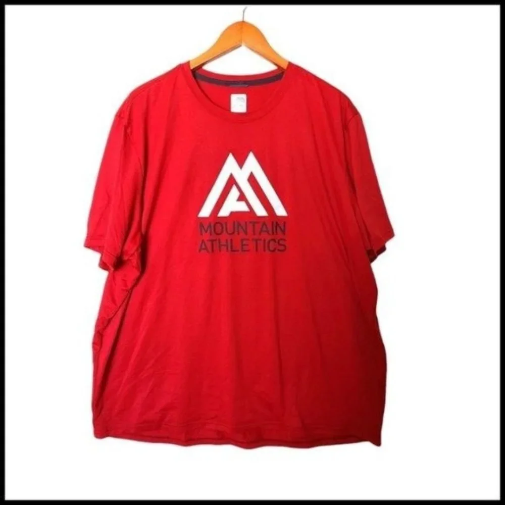 The‎ North Face Mountain Athletics Graphic Reaxion AMP Crew T-Shirt XXL Tee Red